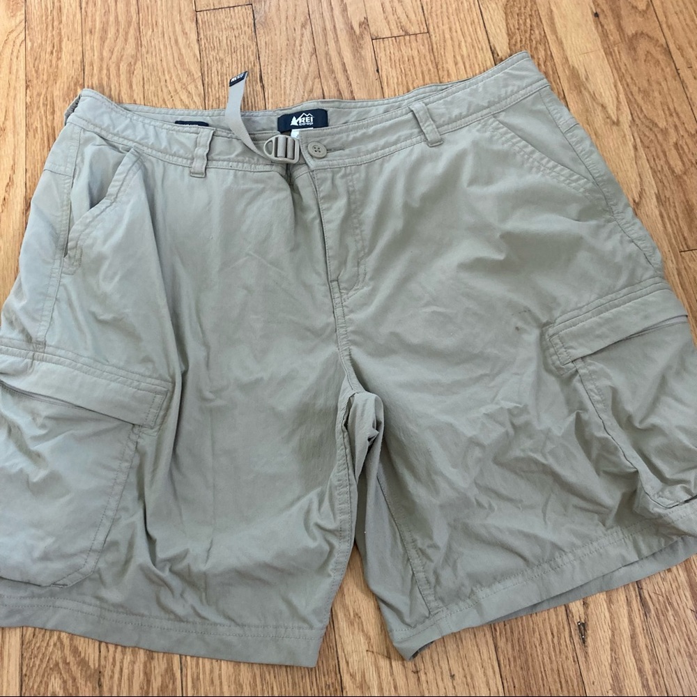 REI khaki shorts